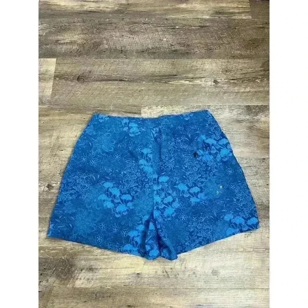 Lords Of Harlech Quack 2 Paisley Swim Shorts Blue Men's L Mesh Lined 4